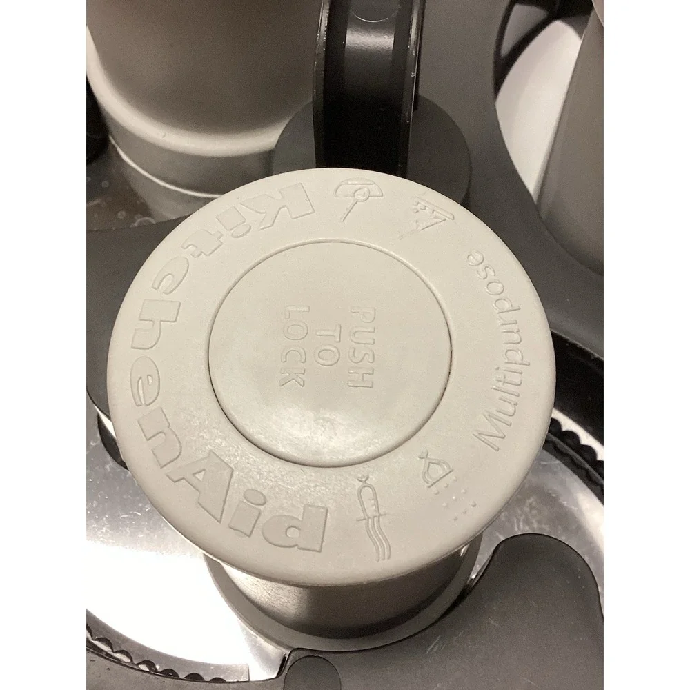 KitchenAid 13 Cup Food Processor Attachments Blades Disks w/ Storage Box